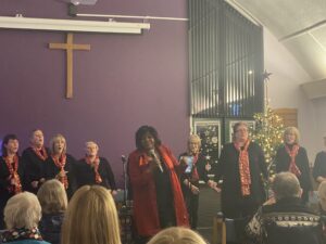 One Voice Gospel Choir in full song