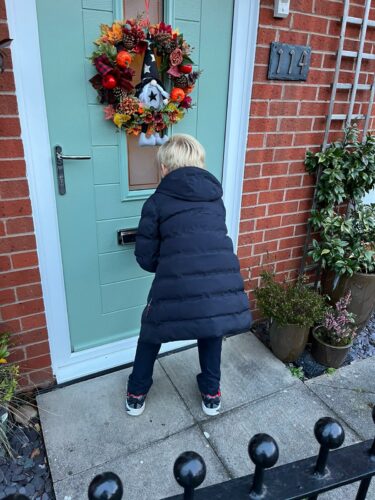 Delivering a welcome box