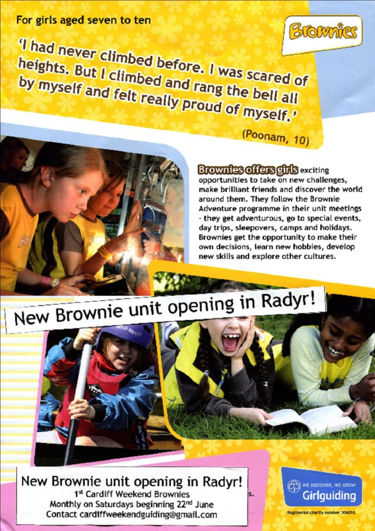 New Brownie Unit Opening in Radyr Radyr & Community
