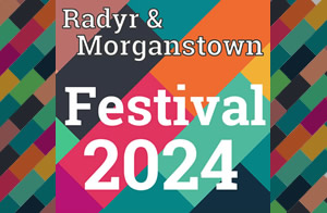 Radyr & Morganstown Festival 2024. Text on coloured blocks